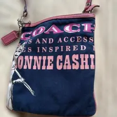 COACH ショルダーバッグ ネイビー×ピンク