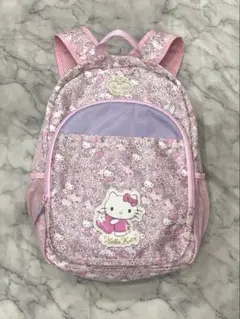 キティ Hello Kitty キッズ リュック ピンク 花柄　平成レトロ　美品