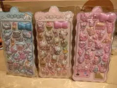 ドロップシール　立体シール　3枚セット　サンリオ