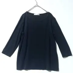 黒 無地 カットソー XLサイズ DoCLASSE