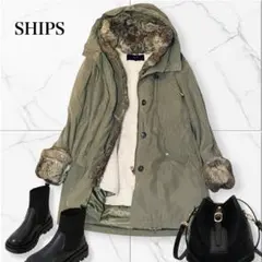 SHIPSレディースモッズコート SHIPS ミリタリージャケット モッズコート NINE CASE:ミリタリー
