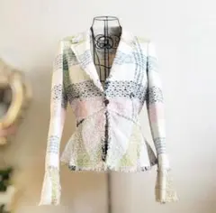 CHANEL ジャケット マルチカラー ツイード 38のサムネイル