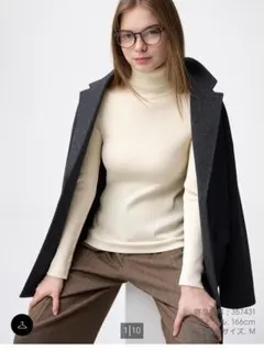 リブタートルネックセーター XLサイズ