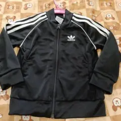 adidas ブラック ジャージ 3本ライン