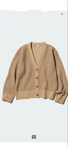 ユニクロ　GIRLS ウォッシャブルメッシュカーディガン　160