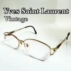YSLヴィンテージ高級チタンメガネ30-0015サンローラン日本製　度入