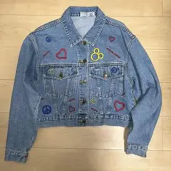 ミッキーマウス 刺繍 デニムジャケット