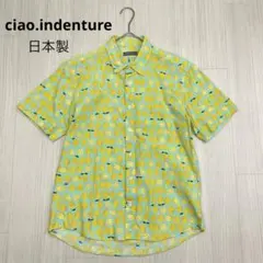 ◆ ciao.indenture レモン柄 シャツ 半袖 サマーシャツ 日本製