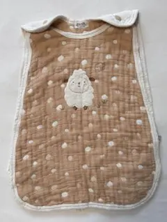 オーガニックコットン ベビースリーパー 羊デザイン
