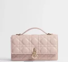 ディオール My Dior ミニバッグ カナージュ ラムスキン pinkのサムネイル