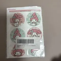 マイメロディ 靴用 絵合わせシール ノンアイロン 耐水
