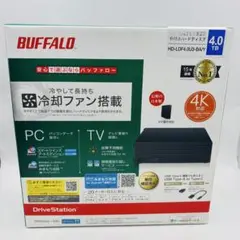 【未使用】BUFFALO 外付けHDD HD-LDF4.0U3-BA/Y 4TB