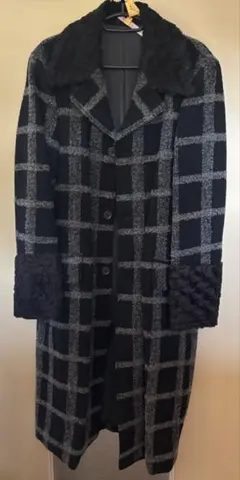 アバハウス　メンズロングコート　チェック柄　ヴィジュアル系