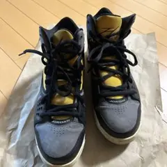 JORDAN ハイカットスニーカー グレー/イエロー