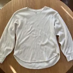 長袖カットソー 白