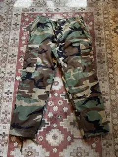 90s US ARMY BDU ウッドランドカモ コンバットパンツ M-S