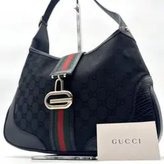 ✨極美品✨グッチ ショルダーバッグ GG シェリーライン G金具 キャンバス