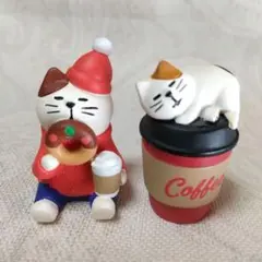 コンコンブル あじわいドーナッツ 猫 ぽかぽかコーヒー猫 ミニチュア セット