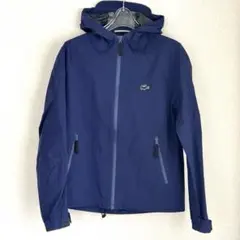 美品　ラコステ　ネイビー　防水アウトドア フードブルゾン メンズ3 S レイン様