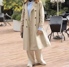 トレンチコート　トレンチコート レディース ロングコート 春秋 ベルト