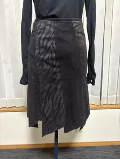 アシンメトリーフレアスカート 38 社交ダンス