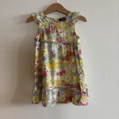 スワップミートマーケット　花柄 ワンピース BM 90 麻　FITH