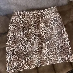 レオパード柄 ミニスカート