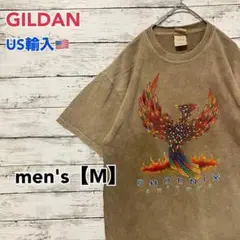 ●T442【US輸入】ギルダン Tシャツ ブラウン系 men's【M】