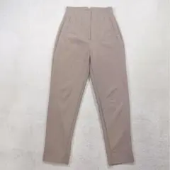 ZARA ハイウエストテーパードパンツ ベージュ レディースXS 韓国 きれいめ