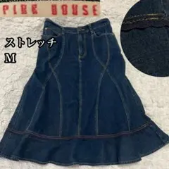 【ピンクハウス】デニムスカート フレア マーメイド ストレッチ 切り替えのサムネイル