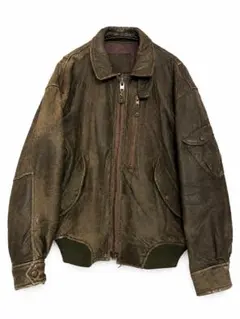 A-2 80s Vintage フランス産レザー ジャケット