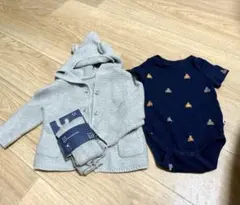 baby GAP フード付きカーディガンとボトムタイツセット