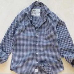 フランク＆アイリーン スキッパーシャツ ギンガムチェック XS ブルー