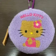 ハローキティ　サンリオ　日焼けキティ　ポーチ　ラウンド