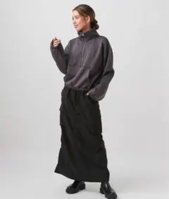 週末値下げ‼︎【ベイフロー】ハーフZIPショートプルオーバー