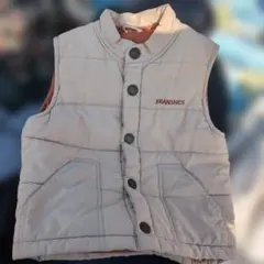 BRANSHES ベージュ キッズダウンベスト 110