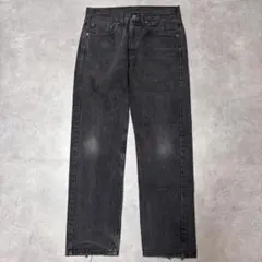 リーバイス505 Levis W31 ブラックデニム 黒 古着 21384