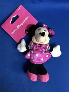 ディズニー　ミニーさんマスコットストラップ　未使用品　難あり