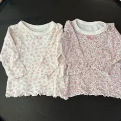 スムース素材 長袖下着 2枚セット 90