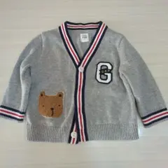 GAP ベビー カーディガン 6-12ヶ月 グレー