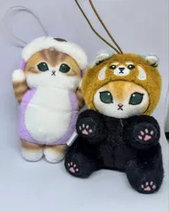 モフサンドパンダにゃんマスコット☆レッサーパンダにゃん・着ぐるみにゃん☆ペンギン