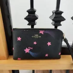 COACH 星柄リストレットケース