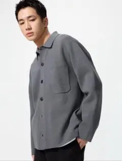 UNIQLOミラノリブ カーディガン LグレーGUZARAmusinsaカシミア