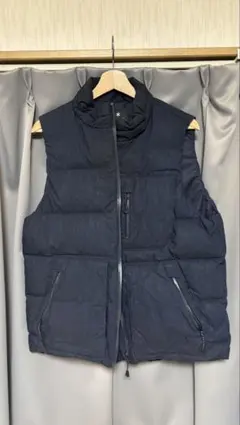 snow peak ネイビー ダウンベスト ジッパー付きのサムネイル