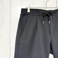 ザ ショップ ティーケー ショートパンツ ハーフパンツ ブラック ワッフル紺 Mのサムネイル