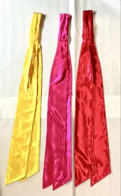サッシュベルト リボン サテン生地 3色セット 光沢 手芸 ハンドメイド