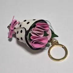 kate spade フローラ 3Dブーケ キーフォブ　ストラップ　キーホルダー