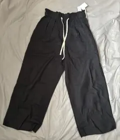 ワイドパンツ　シーズンリーズン　ダボパン　しまむら　ナチュラル系　ウエストゴム