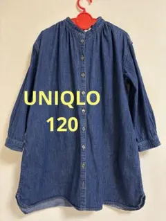 ユニクロ　120cm　デニム　ワンピース　チュニック