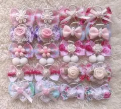 犬用トリミングリボン(花柄)